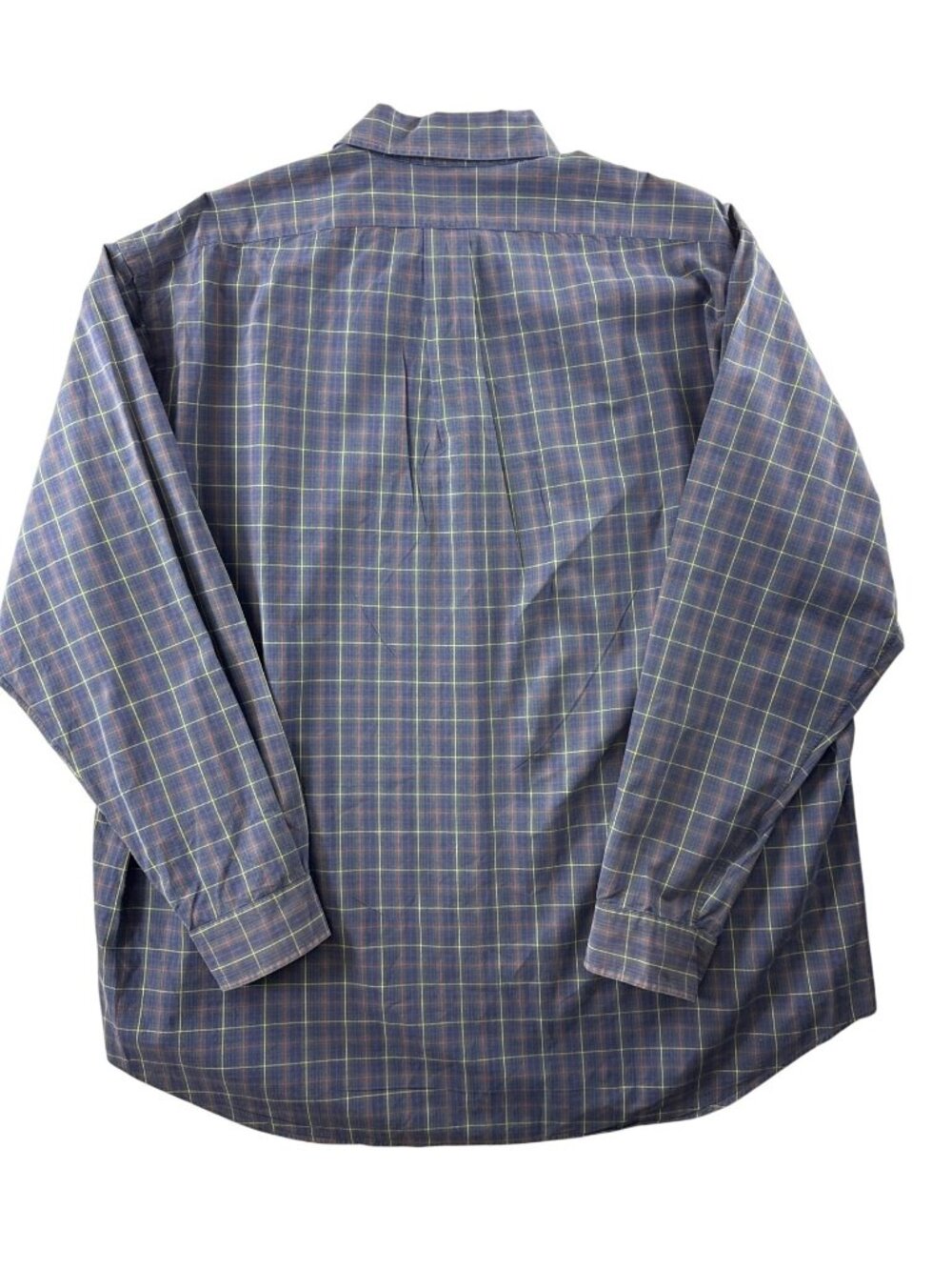 Ralph Lauren Blake Men's XL Plaid Button Front Shirt Blue Green 100% Cotton - Picture 5 of 9